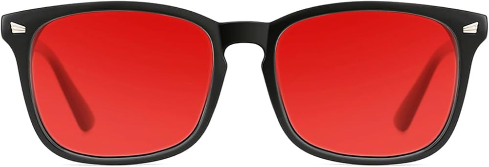 TIJN Sleep Glasses for 99.9% Blue Green Light Blocking Dual AR Coatings Red Lens for Computer Gam... | Amazon (US)