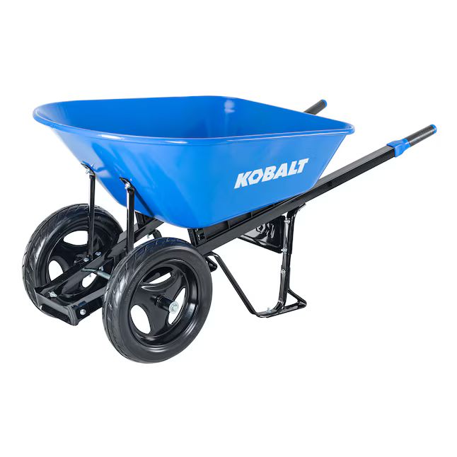 Kobalt 7-cu ft 2 Wheel Steel Wheelbarrow Flat-free Tire(s) | Lowe's