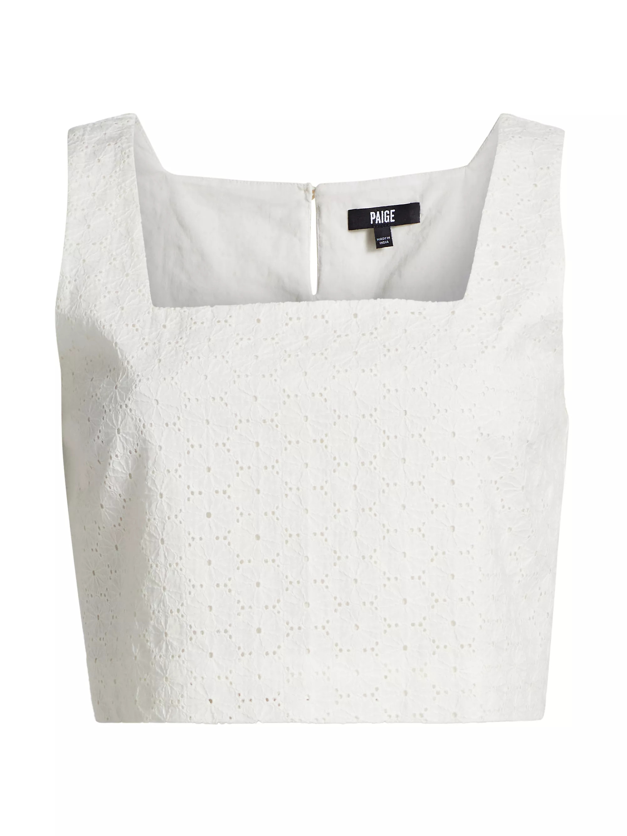 Shop Paige Aelita Cotton Crop Top | Saks Fifth Avenue | Saks Fifth Avenue