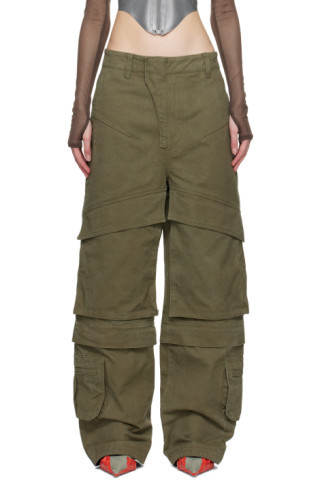 SSENSE Exclusive Khaki Hard Trousers | SSENSE