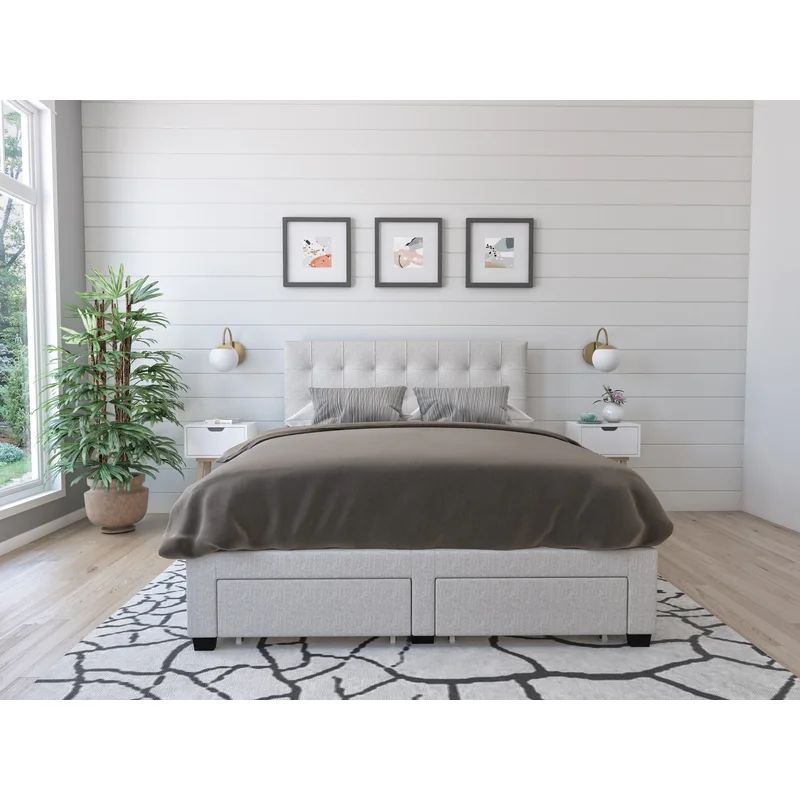 Mariel Upholstered Storage Bed | Wayfair North America