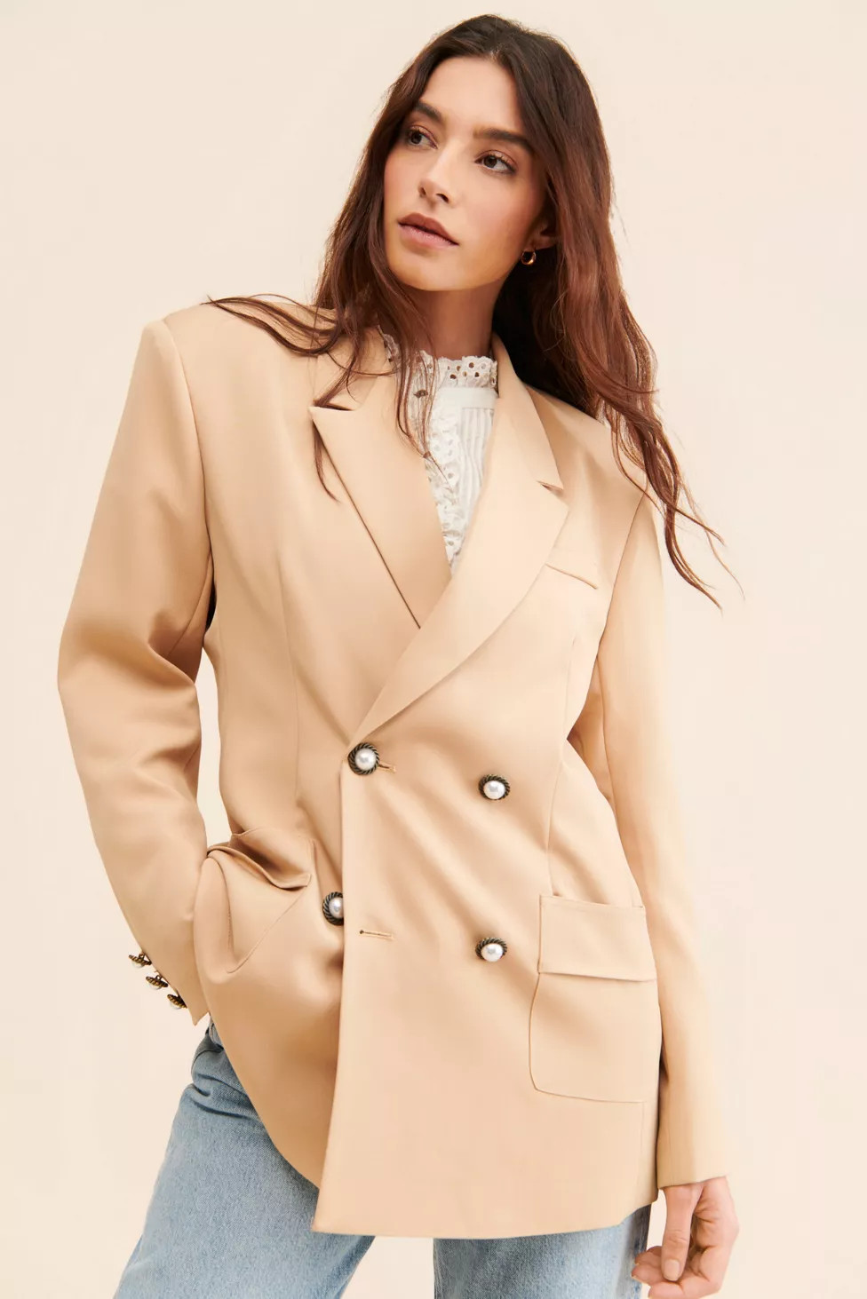 Sister Jane Harlow Double-Breasted Blazer | Urban Outfitters (US and RoW)