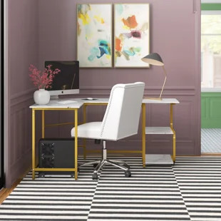 Everly Quinn Darcy-May Reversible L-Shape Desk | Wayfair | Wayfair North America