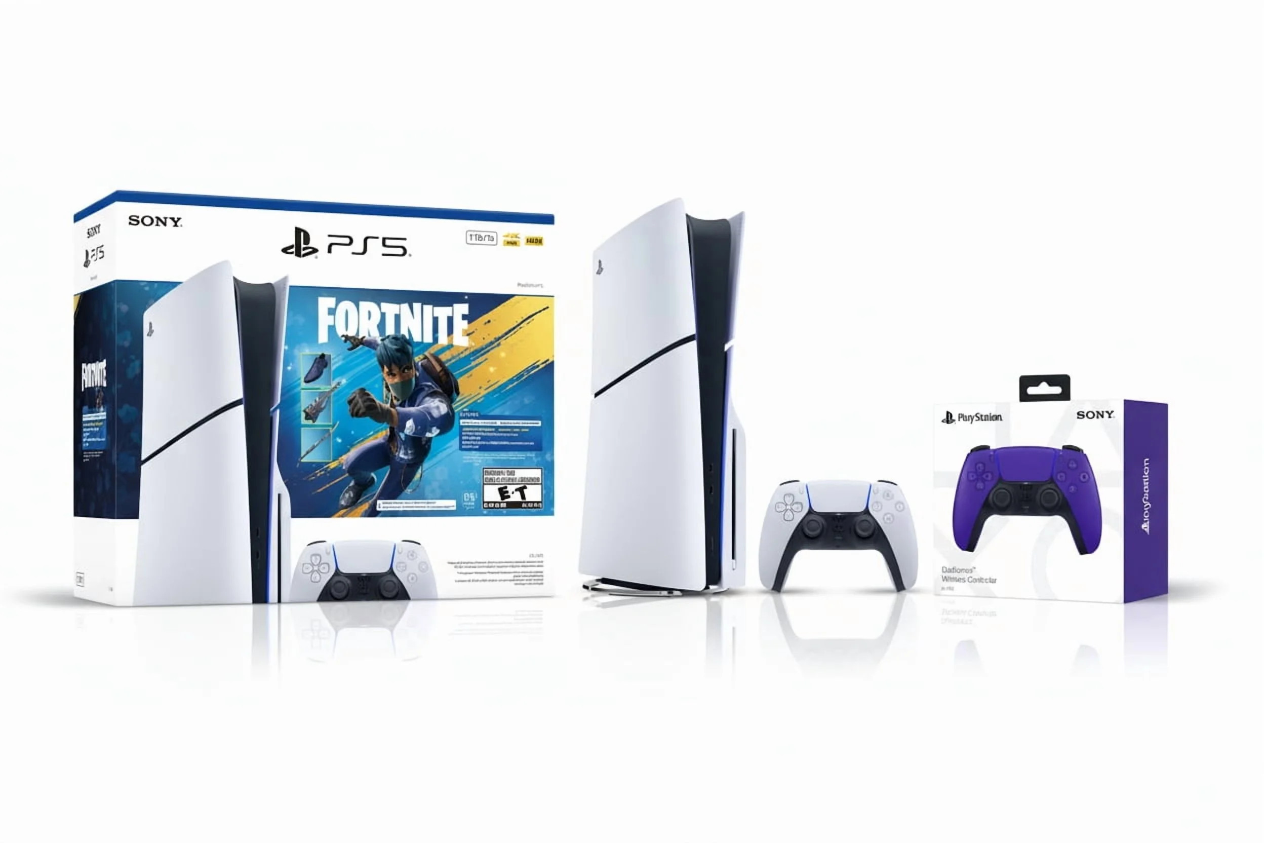 PlayStation 5 Slim Console + PlayStation 5 DualSense Wireless Controller Galactic Purple - Includ... | Walmart (US)