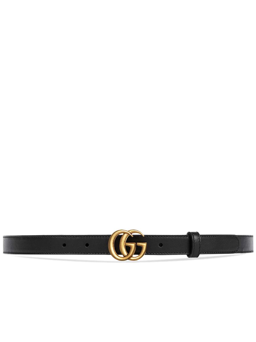 Leather Belt with Double G Buckle 2cm | COSETTE (global)