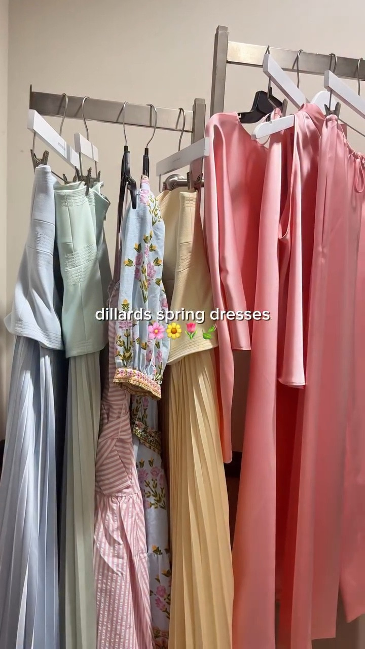 the prettiest dresses @dillards  🤍

The perfect pieces for spring weddings, showers, easter, etc! & love all the pastels
.
.
.
#springstyle #springdress #dillards #tryonhaul #haul spring style, spring dresses, occasion dress, outfit inspo, pastel dress, wedding guest dress, spring dress, easter outfit, easter dress, dress inspo, fashion inspo, style inspo, spring wedding guest, haul, dillards,