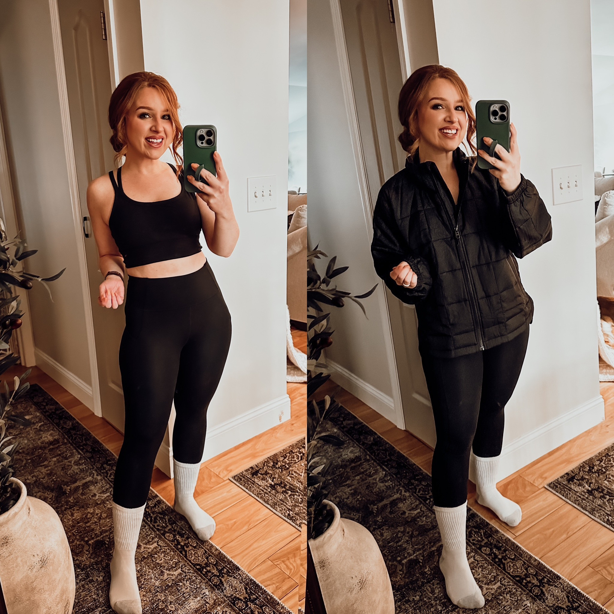 Fabletics set that’s buttery soft and so comfy !! Bra in a medium, leggings in a medium but perhaps I needed a small ! Jacket is oversized in a size small 




#LTKActive #LTKFitness #LTKFindsUnder50