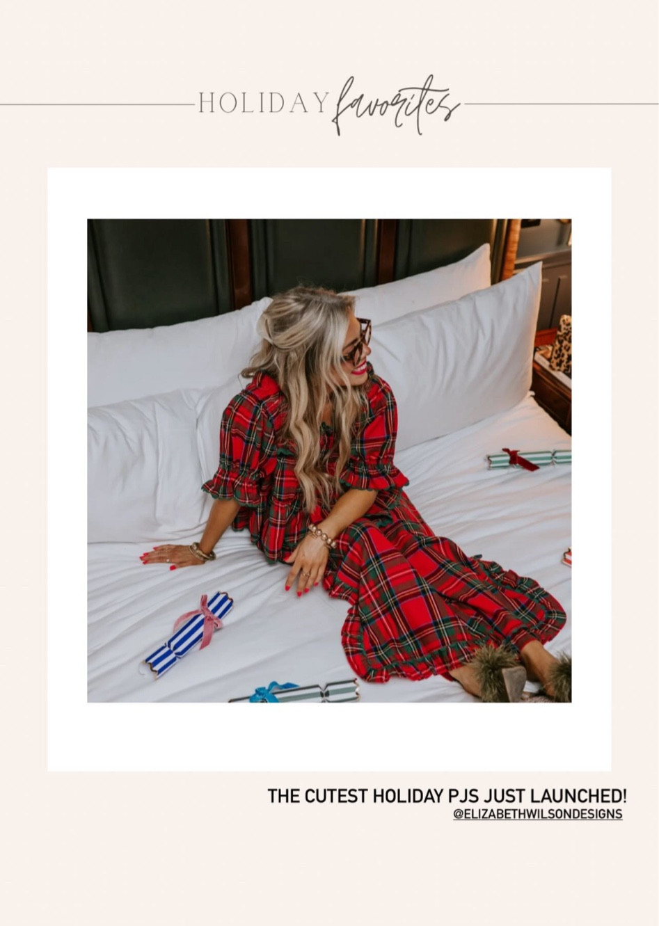 Christmas pajama set from Elizabeth Wilson Designs!!

Holiday, pajamas, pj set, Plaid, Red, Christmas, Family 

#LTKHoliday #LTKSeasonal #LTKGiftGuide