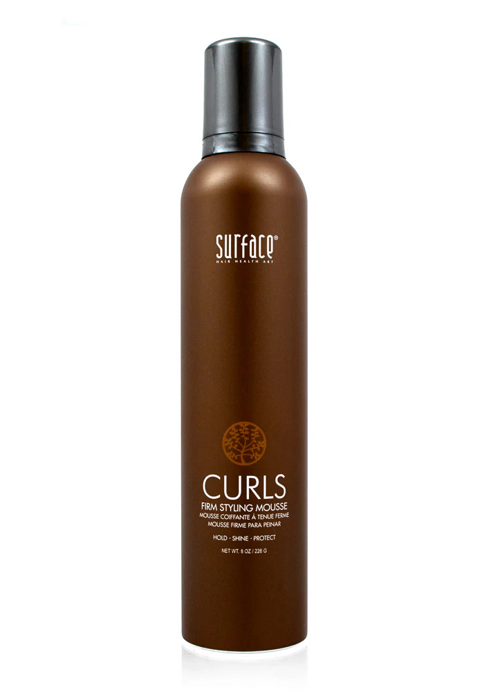 Surface | Curls Firm Mousse | Defining Fibers, Hold & Protect Hair | Surface Hair