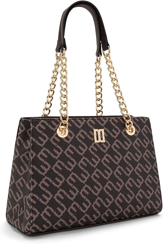Montana West MEDIUM Tote Bag for Women Quilted Chain Handbags Shoulder Purse | Amazon (US)
