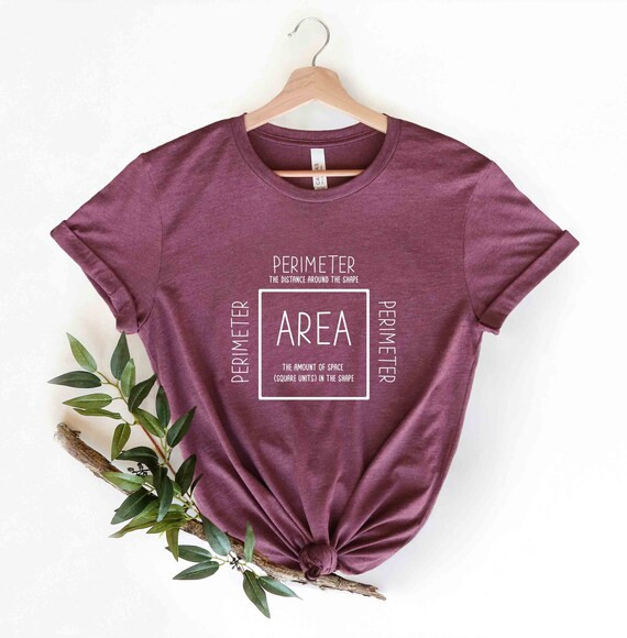 Area and Perimeter Shirt Math Shirt Funny Math Shirt Math - Etsy | Etsy (US)
