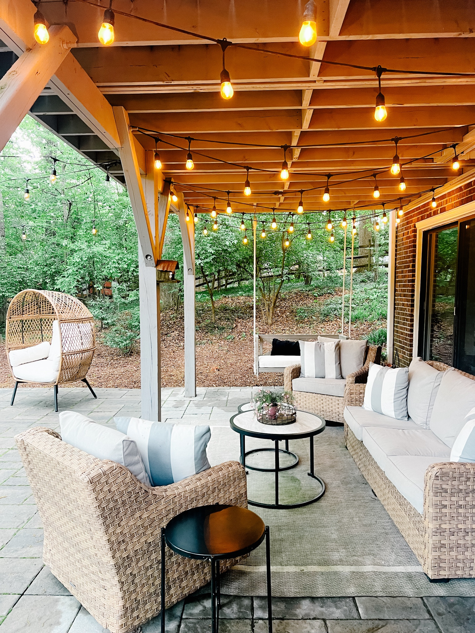 still love our Wal-Mart patio set! Such a great value for the price! 

Patio Outdoor Furniture Deck 
