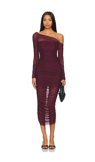 Chantae Dress in Merlot | Revolve Clothing (Global)