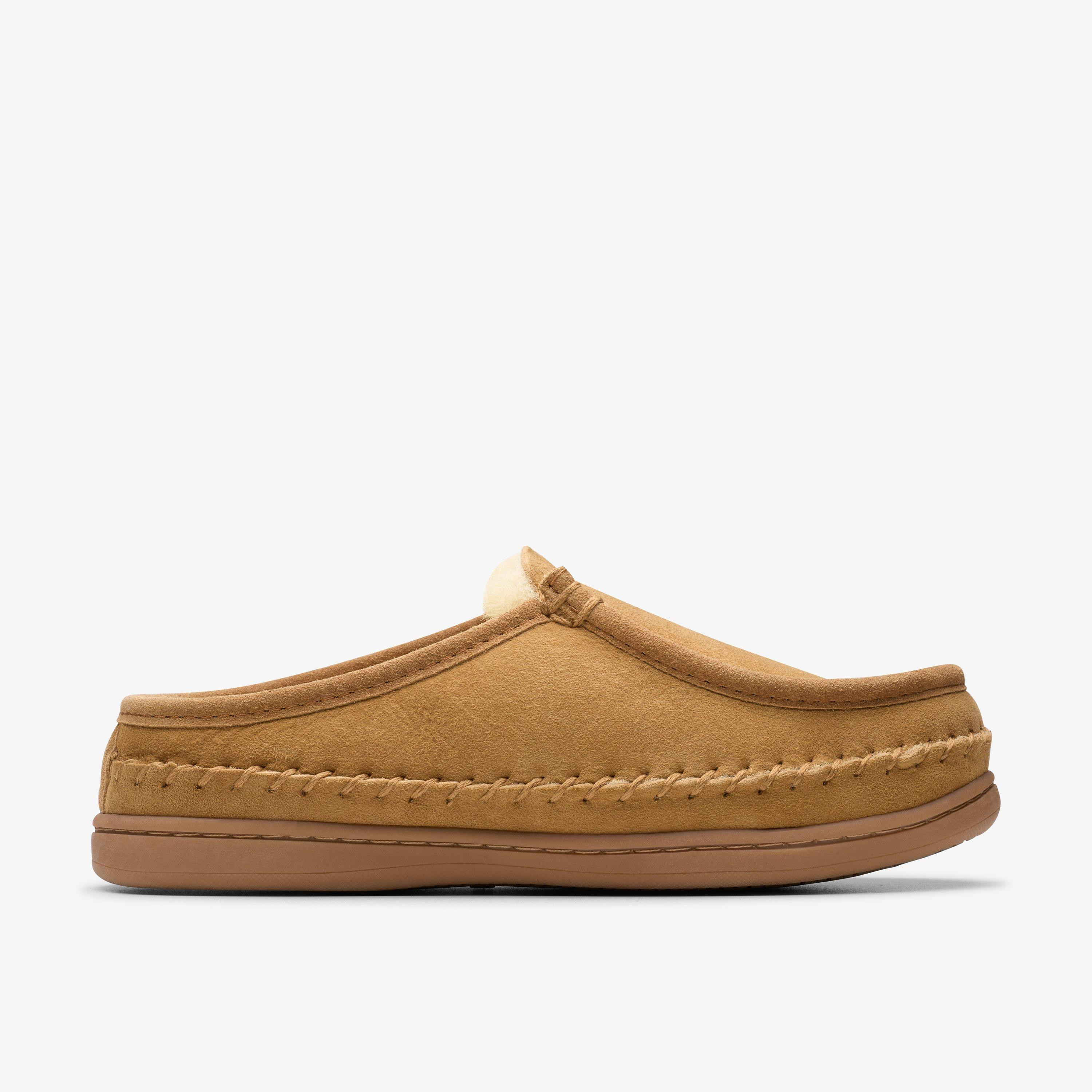 Mens Eldric Oake Tan Slippers | Clarks US | Clarks (US)