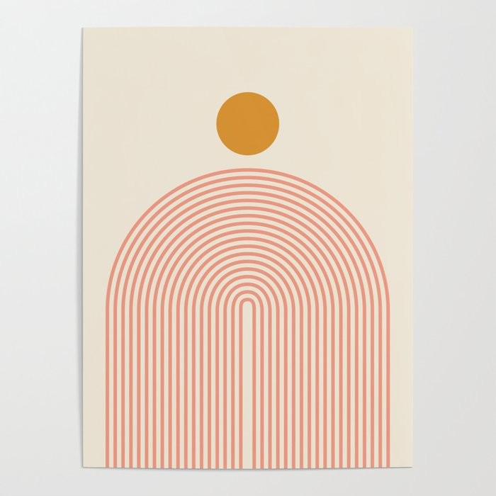Abstraction_SUN_LINES_VISUAL_ART_Minimalism_001 Poster | Society6