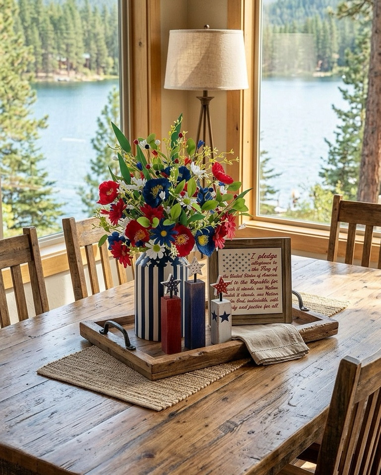 Red, White and Blue Holiday Table Centerpieces 

#LTKSaleAlert #LTKHome #LTKSeasonal