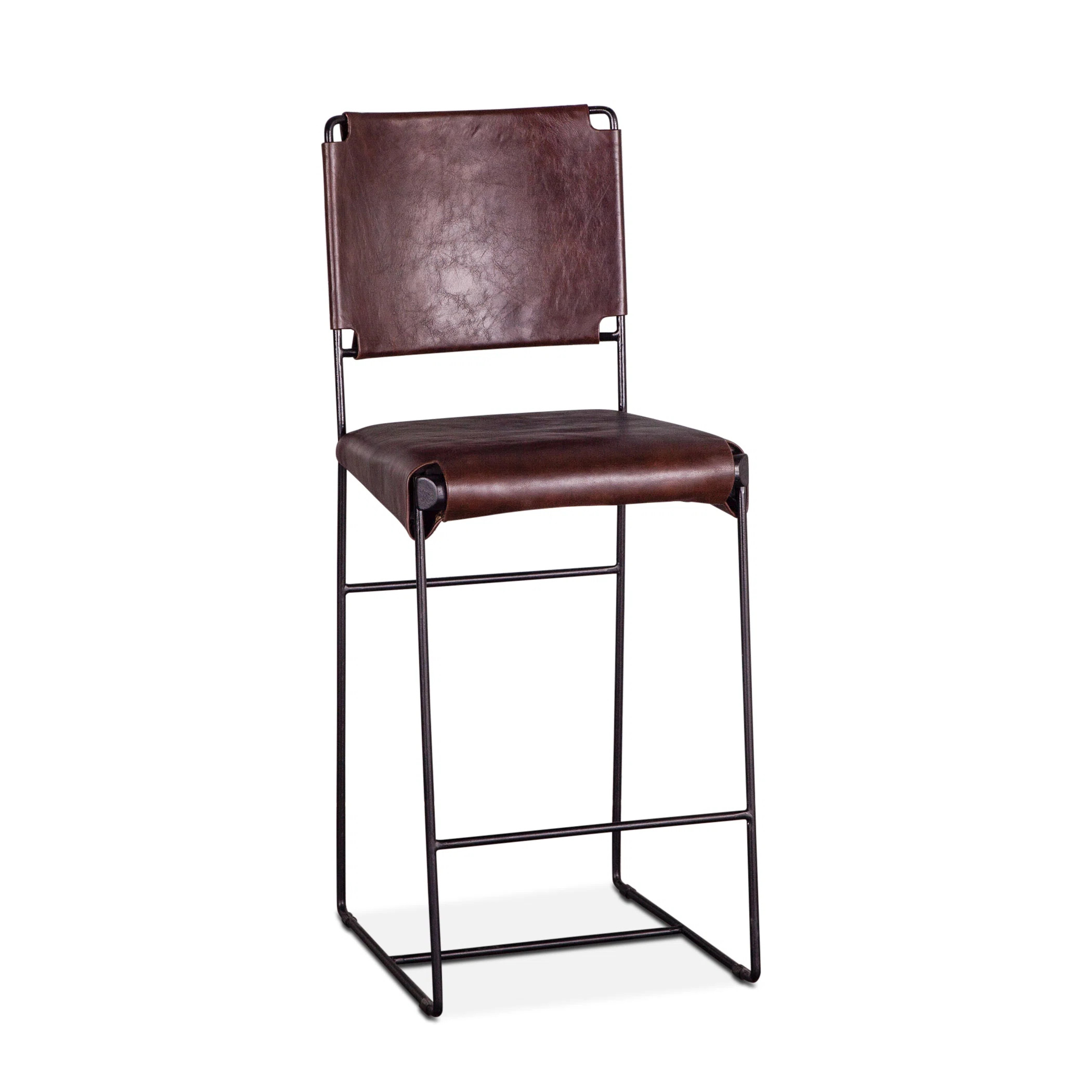 New York Genuine Leather Counter & Bar Stool | Perigold