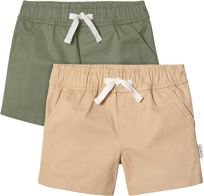 Gerber Unisex-Baby Gerber Baby Toddler Unisex Stretch Chino Shorts | Amazon (US)