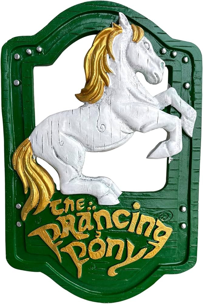 KISWIAR Horse Wall Art Decor with Green Board, Prancing Pony Sign, 9x6 Inches, Resin, Hanging | Amazon (US)