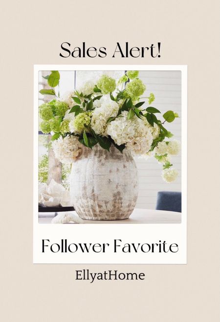 Follower favorite on sale at Pottery Barn. Weathered handcrafted terracotta Rustic large vase, vessel for fresh flower and faux florals. Shop florals, holiday greenery. 

#LTKHoliday #LTKhome #LTKsalealert