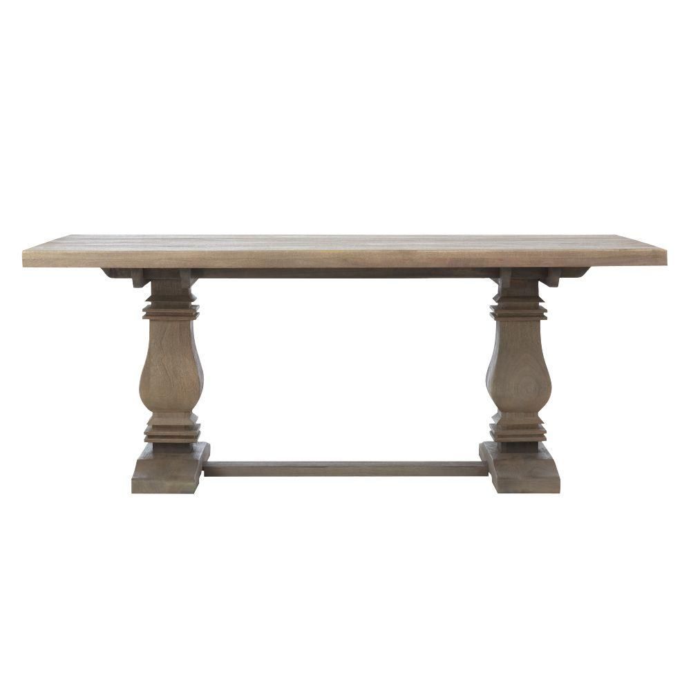 Home Decorators Collection Aldridge Antique Grey Rectangular Dining Table NB-063AG - The Home Depot | The Home Depot