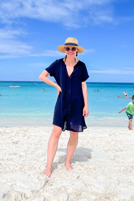 Beach outfit I wore on my cruise vacation! I love this black bathing suit cover up! 

#LTKFindsUnder50 #LTKTravel #LTKStyleTip