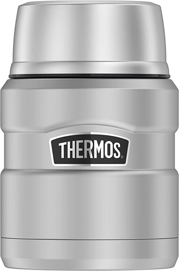Thermos Stainless King 16 Ounce Food Jar with Folding Spoon, Stainless Steel | Amazon (US)