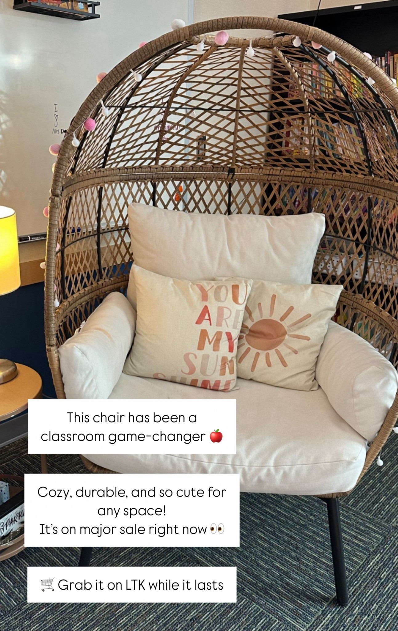 This chair has been an absolute game changer in the classroom! It’s perfect for indoors and outdoors! 💗🙌🏼  ON SALE RIGHT NOW!!!! 

#LTKSaleAlert #LTKFamily #LTKHome
