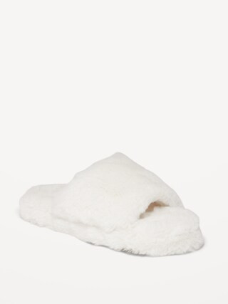 Cozy Faux-Fur Slide Slippers for Girls | Old Navy (US)