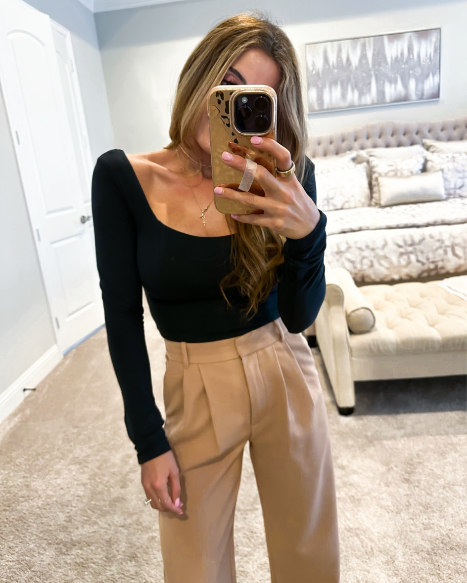 Scoop neck bodysuit Xs corset super flattering code AFBELBEL pants 24s code AFBELBEL 

#LTKsalealert #LTKunder100 #LTKunder50