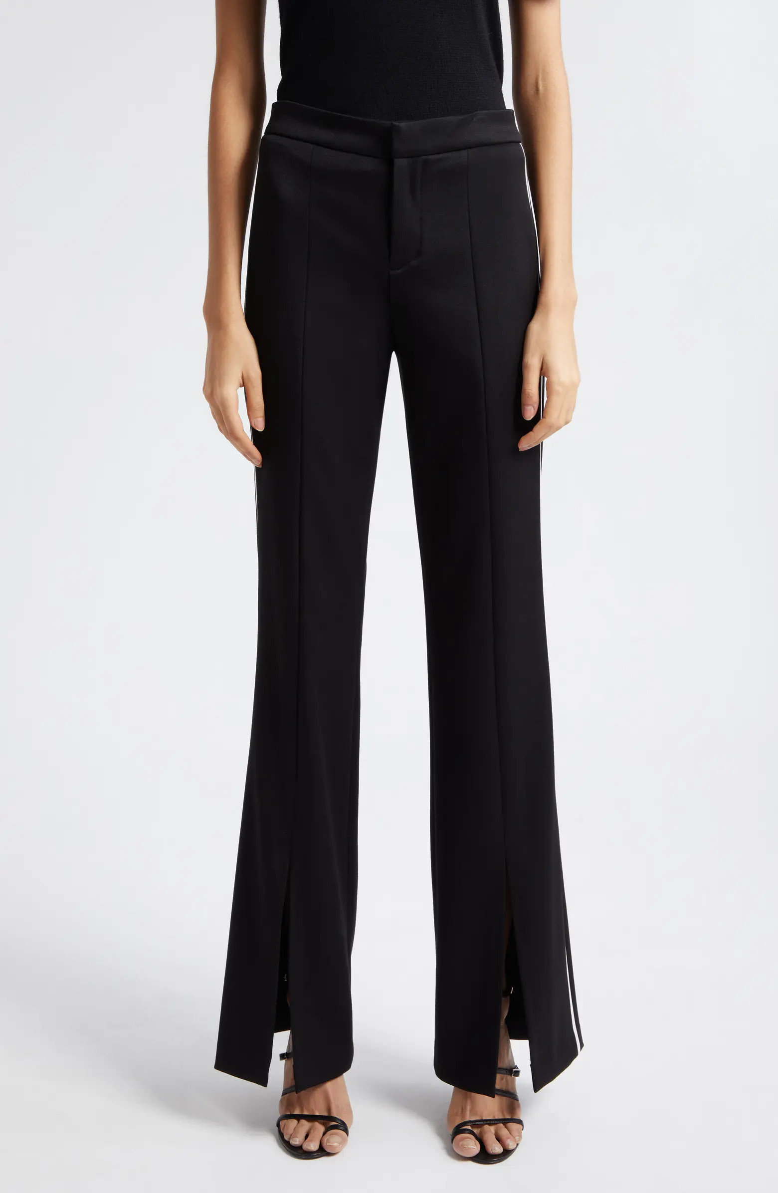 Alice + Olivia Princess Slit Hem Flare Pants | Nordstrom | Nordstrom