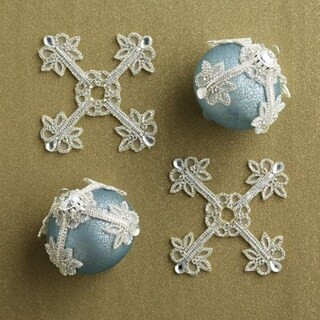 Crystal Embellished Ornament Enhancers, Set of Four | Frontgate | Frontgate