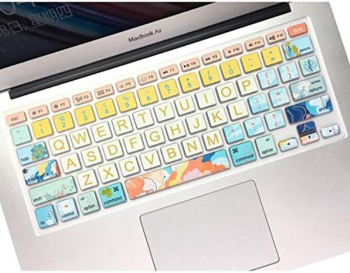 SANFORIN Silicone Keyboard Cover with Pattern & Big Letter for MacBook Pro 13/15 /17 Inch (with/W... | Amazon (US)