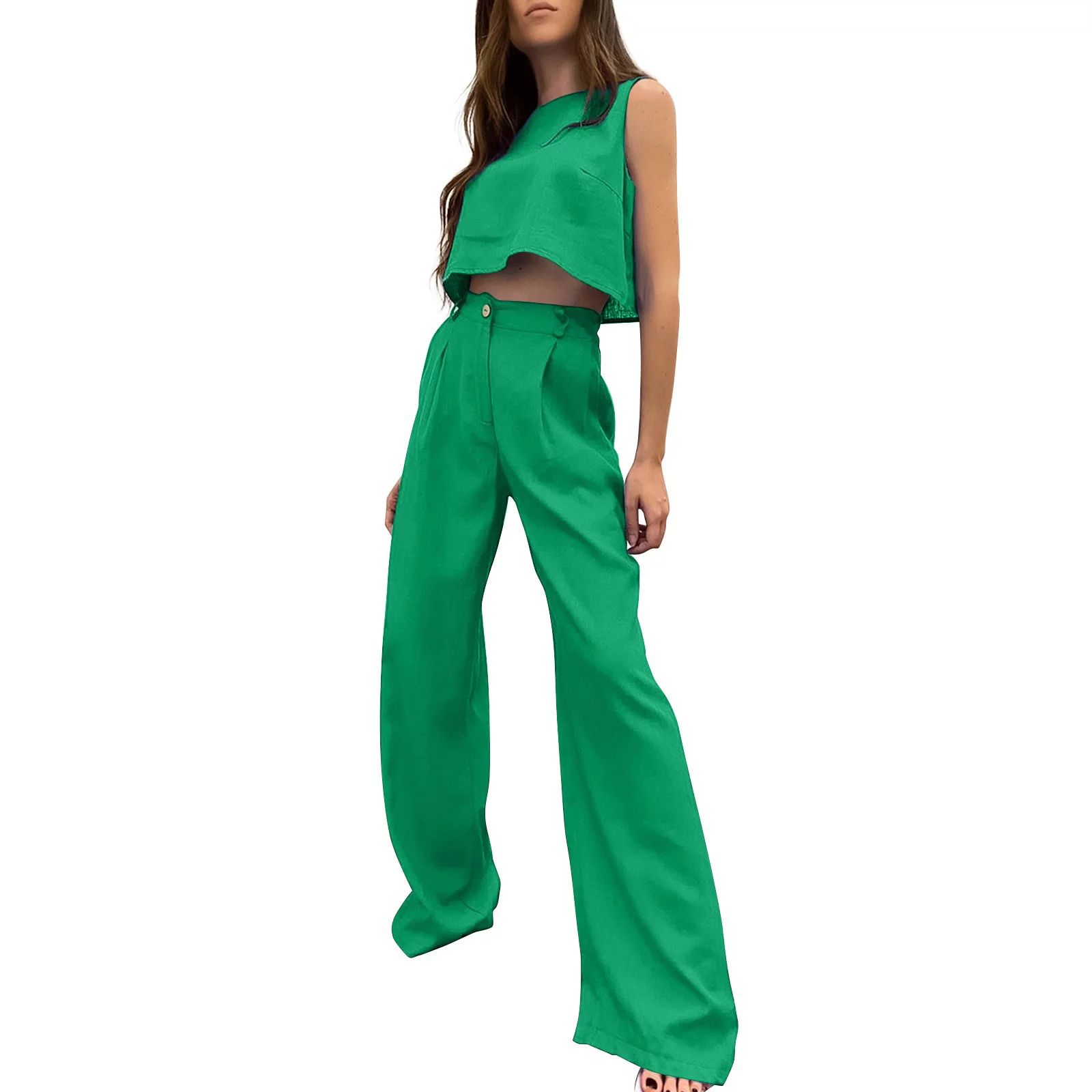 PMUYBHF Outfit for Women Date Night Two Piece Shorts Women's Cotton Linen Casual Fashion undershi... | Walmart (US)