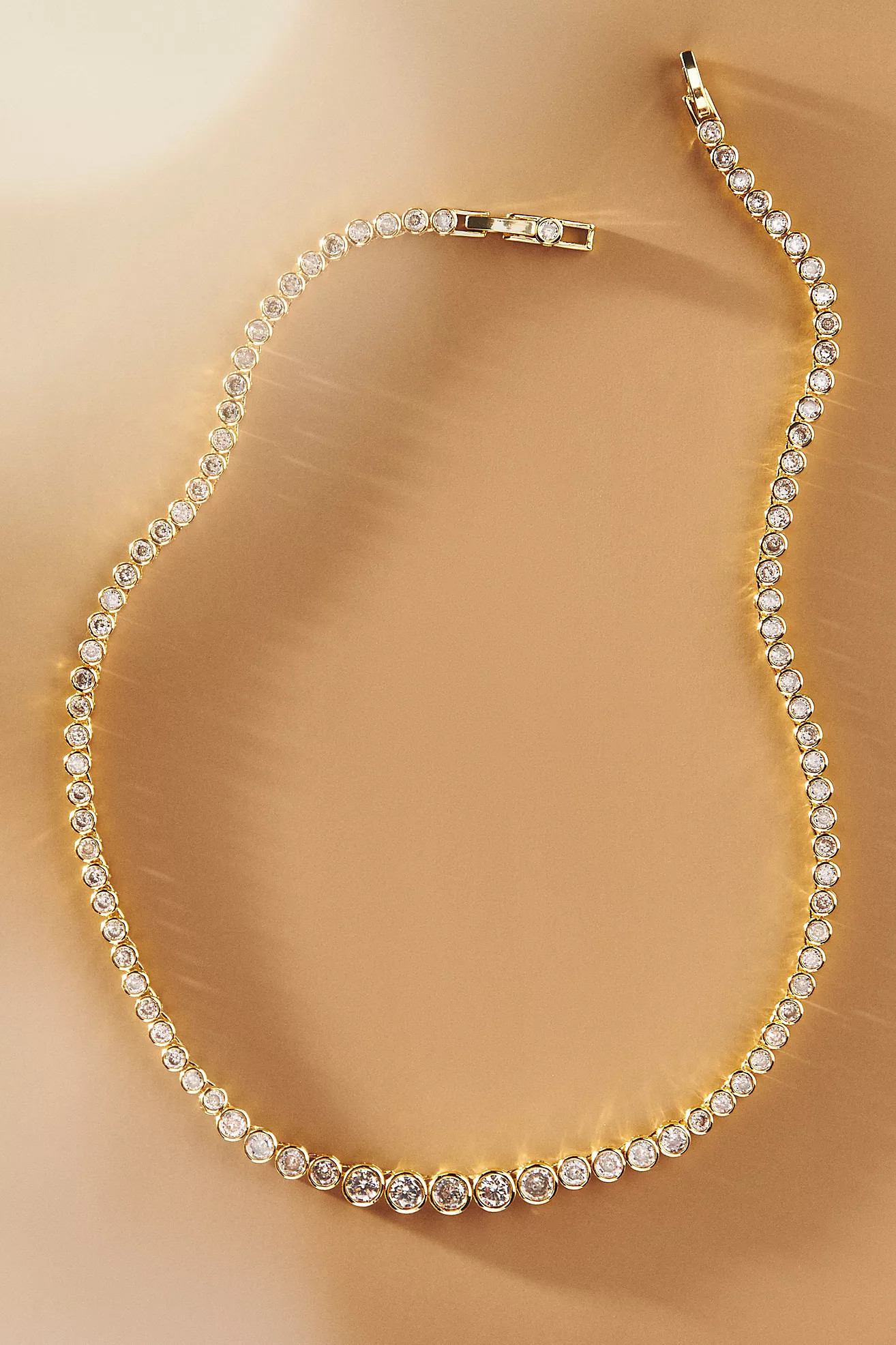 Round-Cut Tennis Necklace | Anthropologie (US)