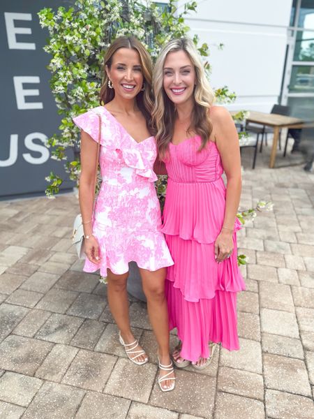 Mother’s Day outfits. Wedding Guest Dresses. Rehearsal dinner dress. Baby shower dress. Wedding shower dress. Wedding shower dress. Party dresses. Vacation outfit. Lily Pulitzer romper in 00. Pink pleated midi dress in XS. 

#LTKParties #LTKWedding #LTKTravel