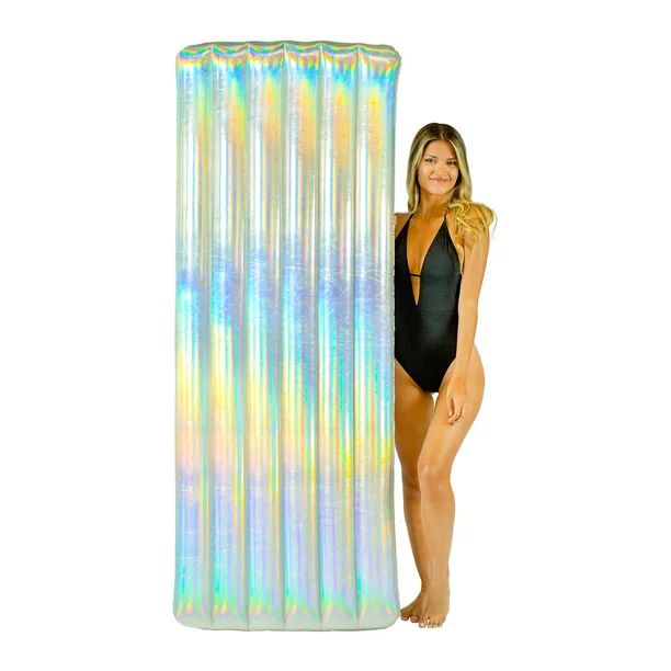 Holographic Deluxe Pool Raft - 74 x 30" - Walmart.com | Walmart (US)