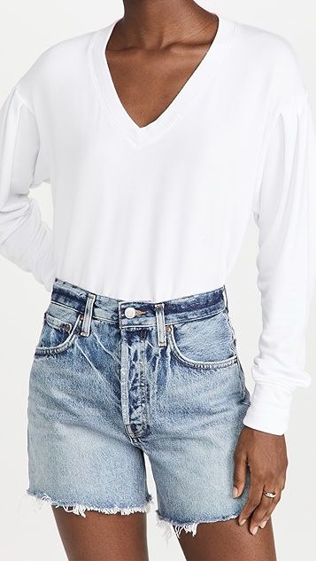Pleated Sleeve Sweatshirt | Shopbop