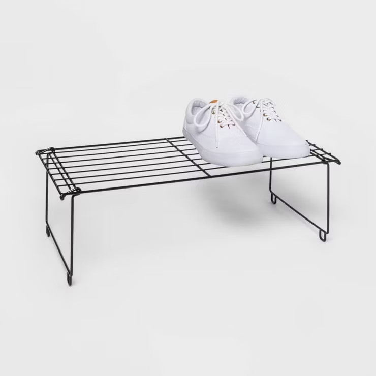 Stackable Single Shoe Rack Black - Room Essentials™ | Target