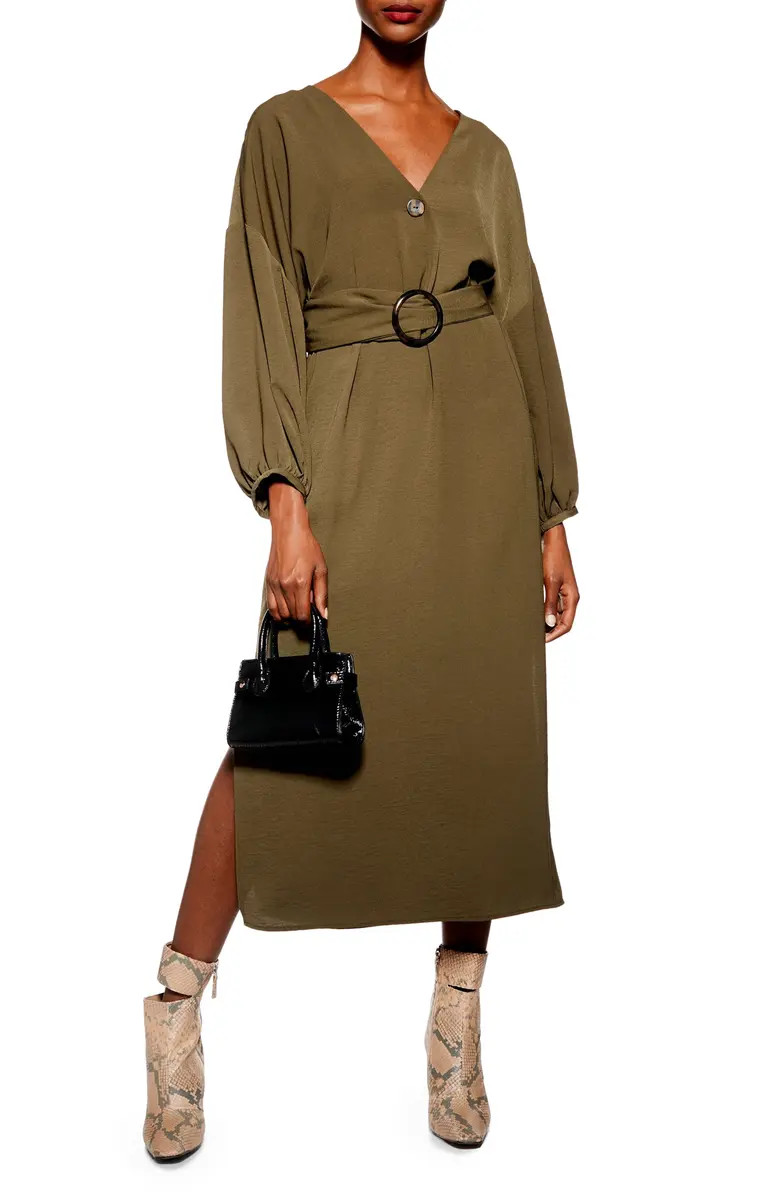 Belted Midi Dress | Nordstrom