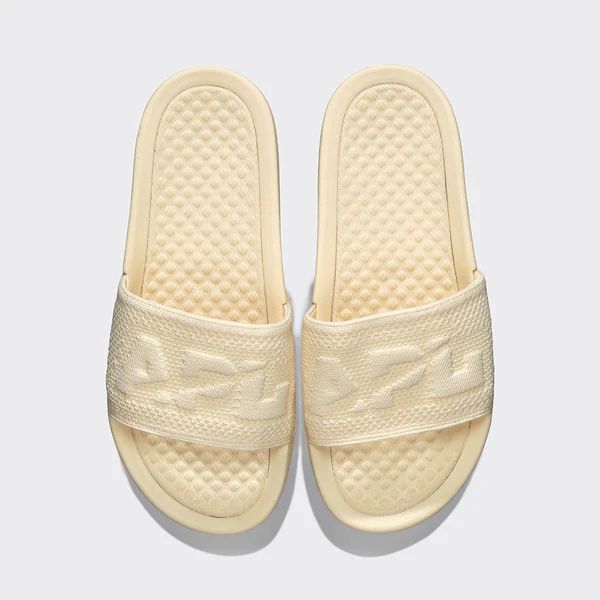 Women's Big Logo TechLoom Slide French Vanilla | APL - Athletic Propulsion Labs