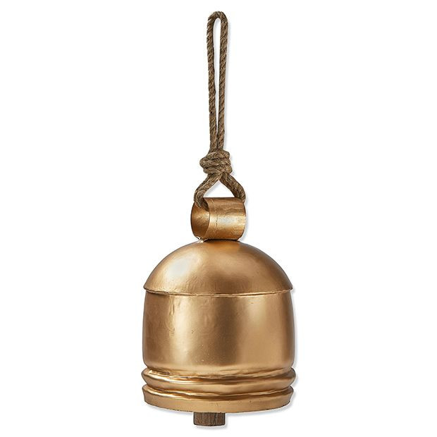Antique Gold Hanging Bell | Antique Farm House