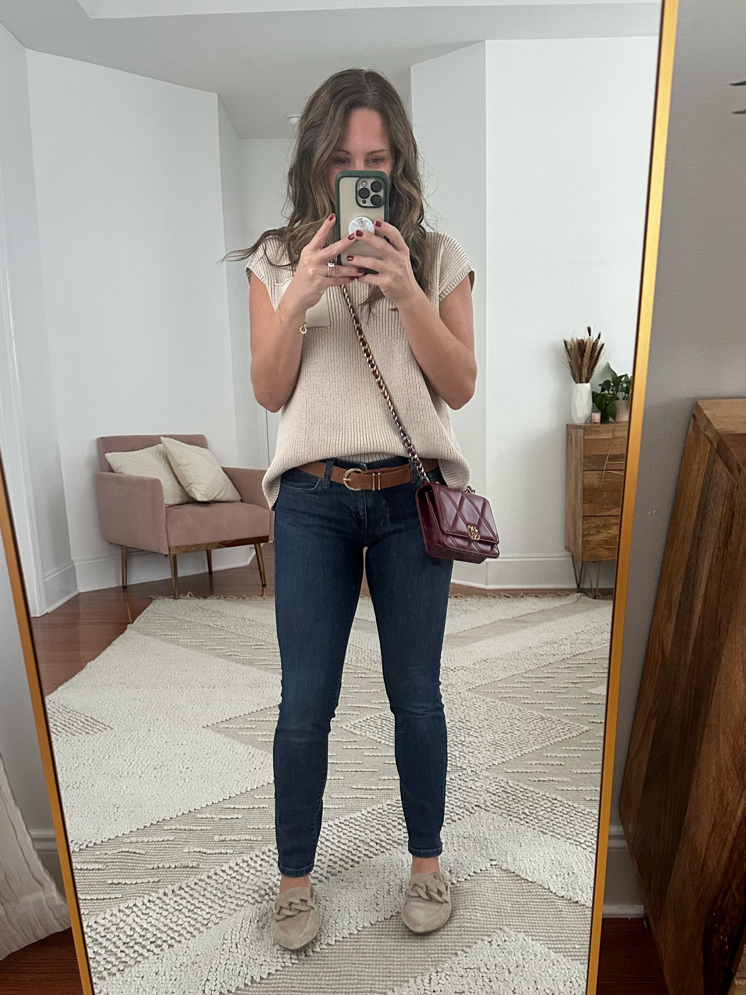 Casual fall outfit, short sleeve sweater 

#LTKstyletip #LTKSeasonal #LTKfindsunder50