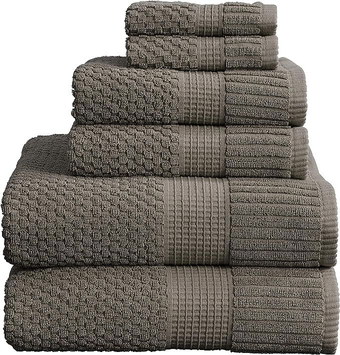 NY Loft 100% Cotton Bath Towel 4 Pack | Super Soft & Absorbent Quick-Dry Bath Towels 30" x 52" |T... | Amazon (US)