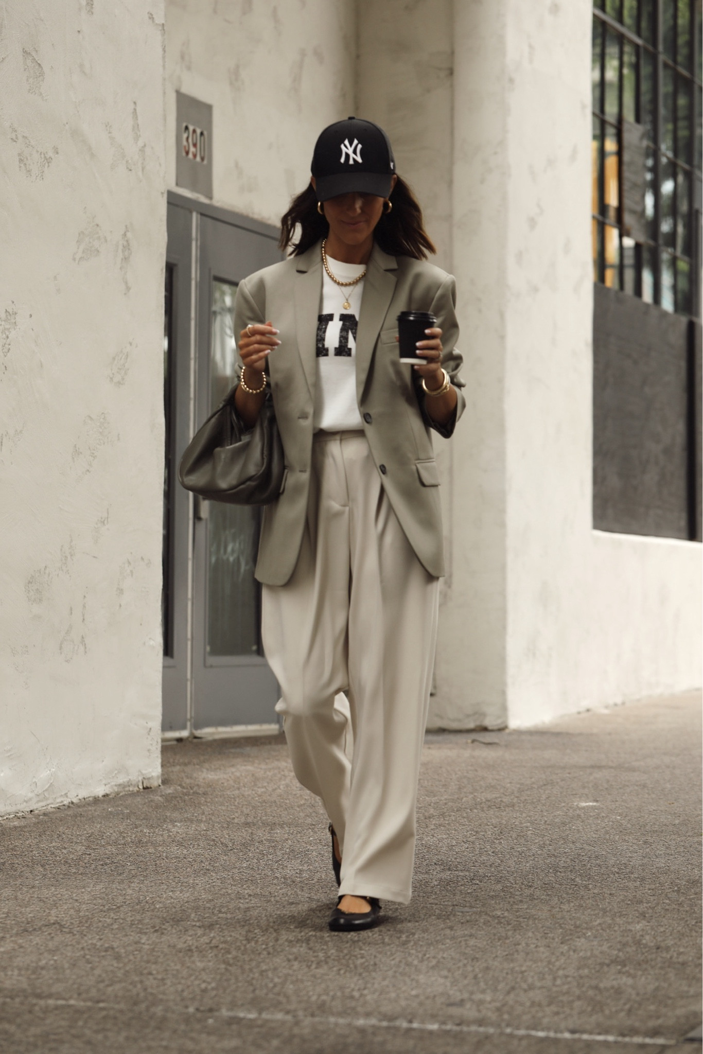 I'm just shy of 5-7" wearing the size XS blazer, Anine bing tee and trousers! I love the touch of green for fall🍂
 Stylinbyaylin, aylin, fall outfit

#LTKHoliday #LTKStyleTip #LTKSeasonal