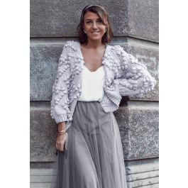 Knit Your Love Cardigan in Lavender for Cozy Everyday Wear & Lazy Weekend Lounging | Chicwish
