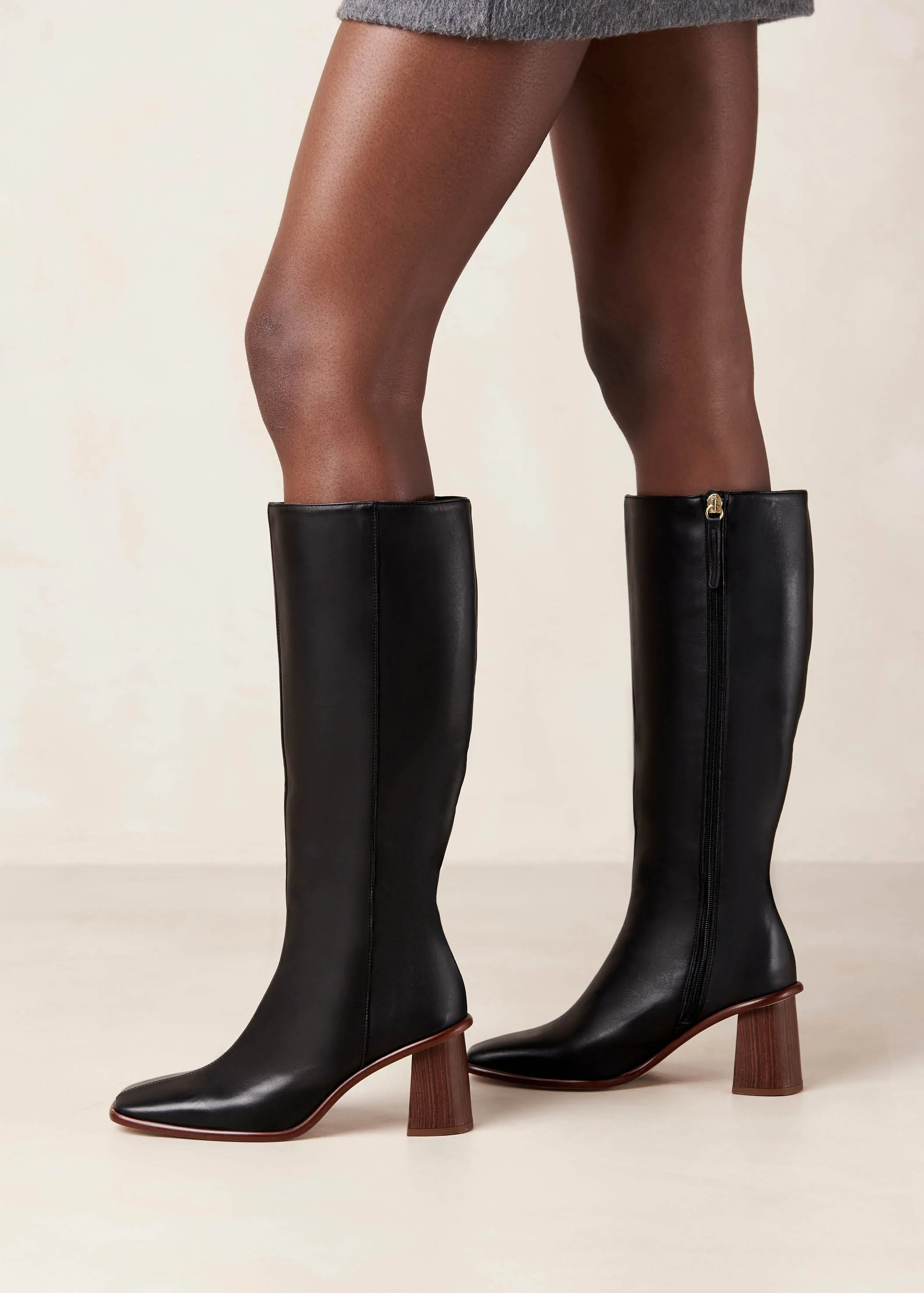 East - Bottes en cuir noir | ALOHAS | Alohas FR