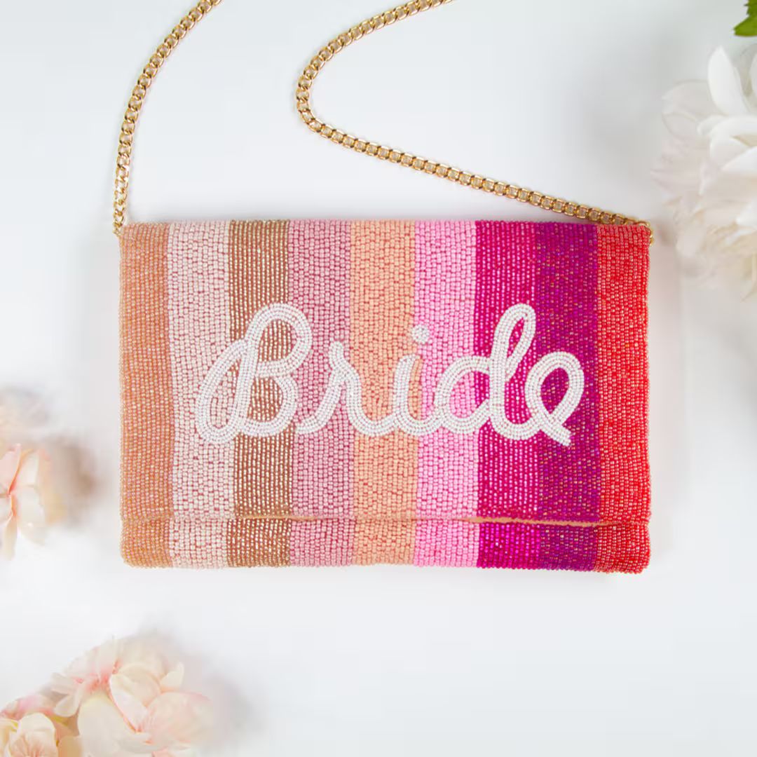 Bride Clutch Bag, Bride Seed Bead Clutch Purse, Beaded Clutch Bag, Custom Beaded Clutch Purse, Pi... | Etsy (US)