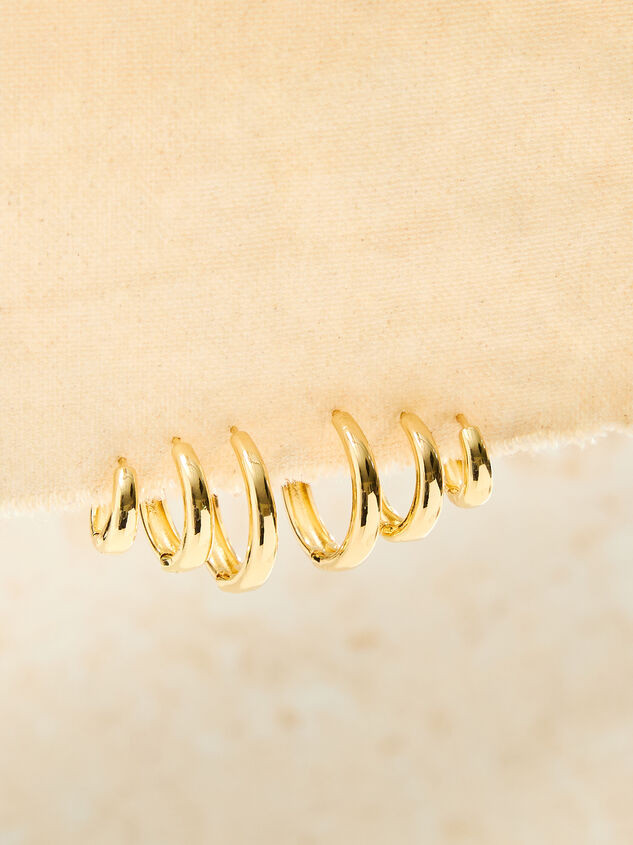 Crescent Hoop Earring Trio Pack | Altar'd State