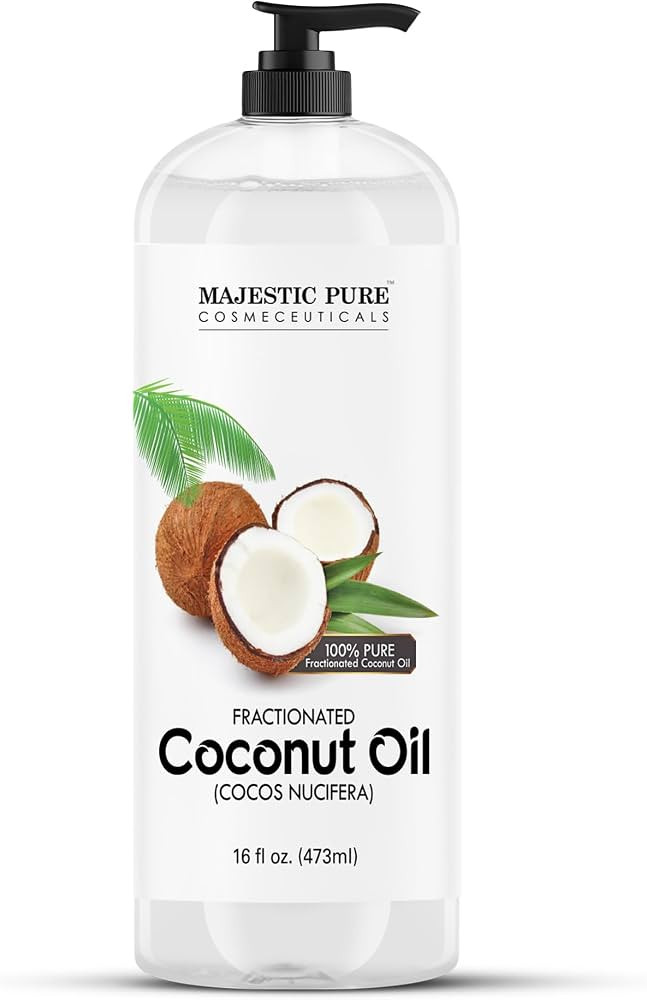 Majestic Pure Fractionated Coconut Oil - Relaxing Massage Oil, Liquid Carrier Oil for Diluting Es... | Amazon (US)